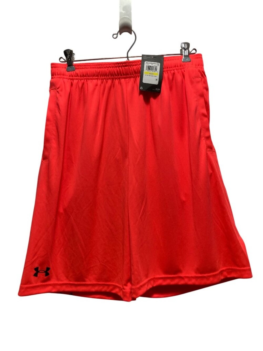 Under Armour Shorts Mens Medium Orange Loose Fit Tech Graphic Activewear